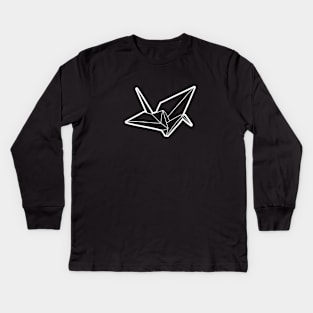 Origami Crane Kids Long Sleeve T-Shirt